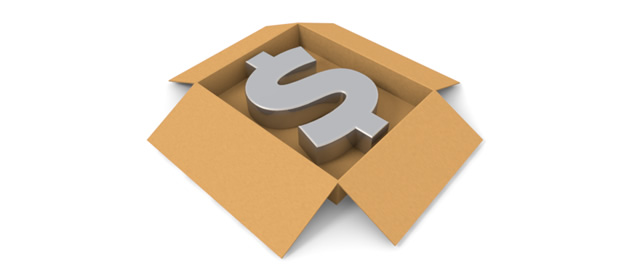 ドル｜記号｜段ボール