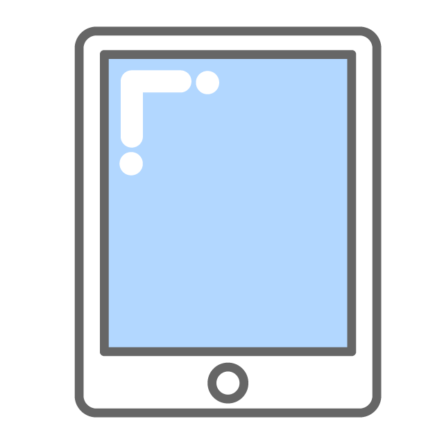 PC tablet / ipad / mobile device-Illustration / Free material / Icon / Clip art / Picture / Simple