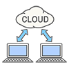 Cloud Sync-Free Icon Material | Business