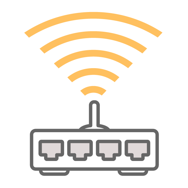 インターネットルーター フリーアイコン素材 ビジネス系