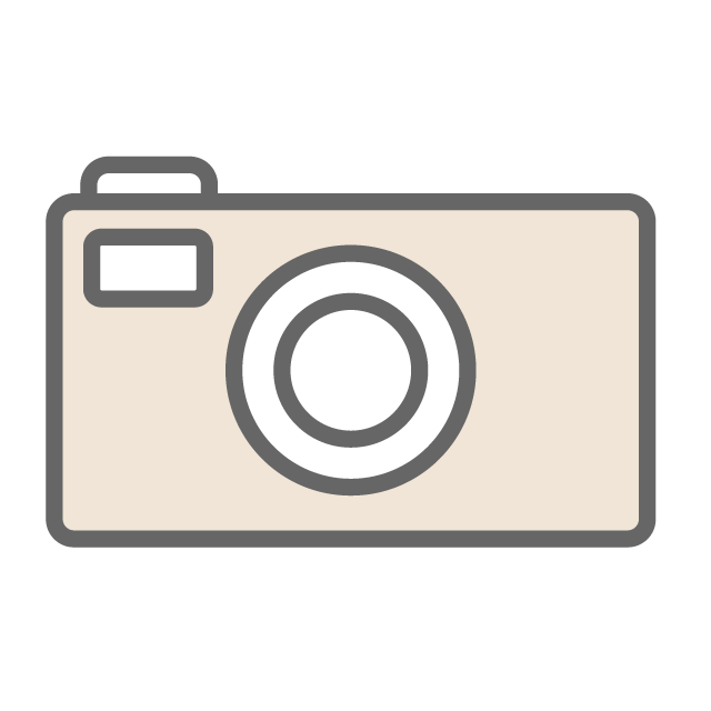 Images that can be taken with a compact camera-Illustration / Free material / Icon / Clip art / Picture / Simple
