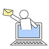 Email reception-Free icon material | Business