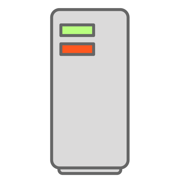 Hard Disk / Computer-Illustration / Free Material / Icon / Clip Art / Picture / Simple