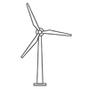 Wind power generation-Free icon material | Business
