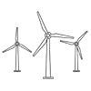 Wind power-free icon material | Business