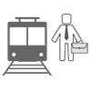 Train Commuting-Free Icon Material | Business