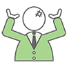Angry person-Free icon material | Business