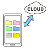 Mobile ｜ Cloud ｜ Sync-Free Icon Material ｜ Business